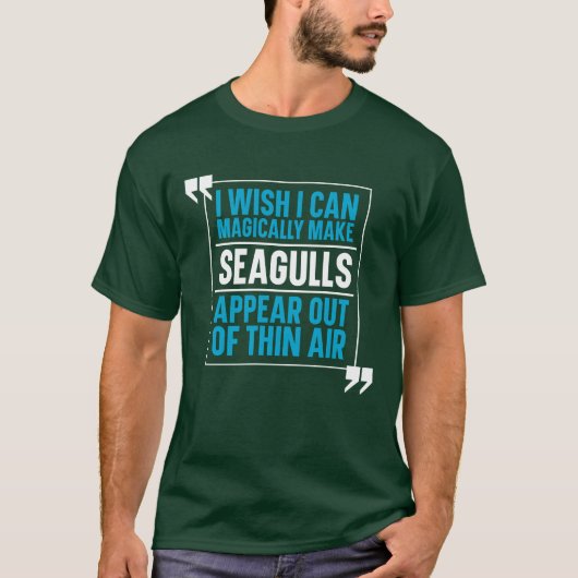 カモメ 海の鳥 友達 Tシャツ (正面)