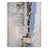 カモメ (祭りの雪景色) (クロード・モネ作) ノートブック (正面)
