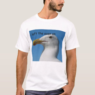 カモメ"私は残しましたオーブンをの" Tシャツ