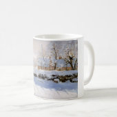 カモメ (雪景色の冬の風景) (クロード・モネ作) コーヒーマグカップ (正面右)