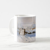 カモメ (雪景色の冬の風景) (クロード・モネ作) コーヒーマグカップ (正面左)