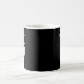 カモメ 鳥 ビーチ 海岸 黒 水彩画 コーヒーマグカップ (中央)