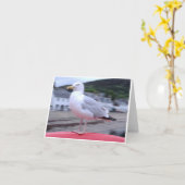 カモメNotecard カード (黄色い花)