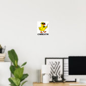 カモラクター 面白い アヒル 音楽 だじゃれ オーケストラ デザイン ポスター (ホームオフィス)