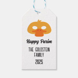 カモ仮装のプリム ギフトタグ