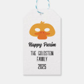 カモ仮装のプリム ギフトタグ (裏面)