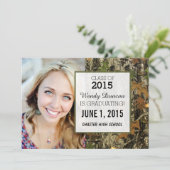 カモ卒業お知らせ 個人仕様 案内状 (スタンド正面)