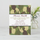 カモ卒業式招待状 招待状 (スタンド正面)