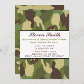 カモ卒業式招待状 招待状 (正面/裏面)