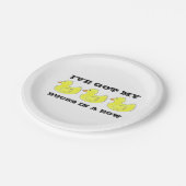 カモ得の列おめでとうございますプレート ペーパープレート (アングル)