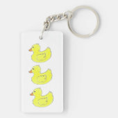 カモ得を列キーチェーンに キーホルダー (裏面)