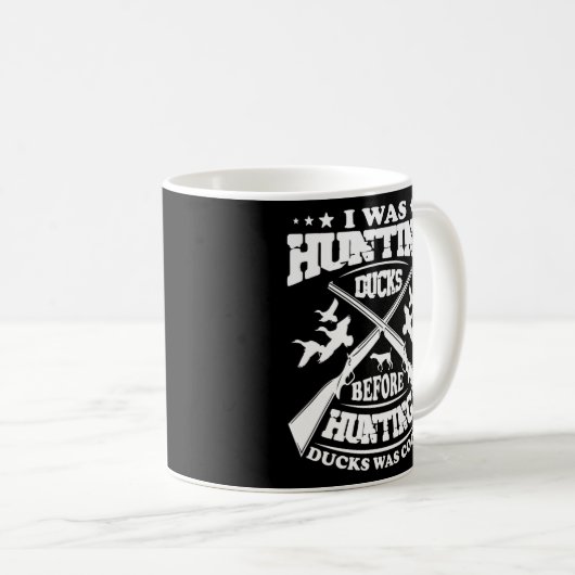 カモ狩りの贈り物狩りアヒルカッコいいは コーヒーマグカップ (正面右)