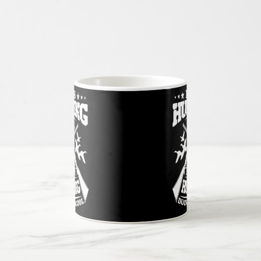 カモ狩りの贈り物狩りアヒルカッコいいは コーヒーマグカップ (中央)