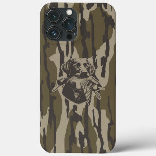 カモ狩猟者と犬の森の迷彩 iPhone 13 PRO MAXケース