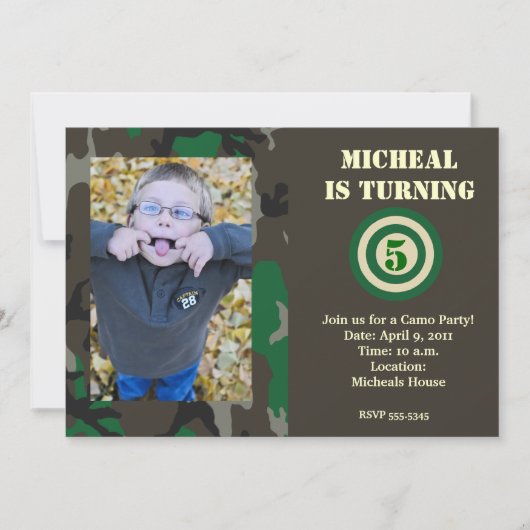 カモ猟への招待 招待状 (正面)