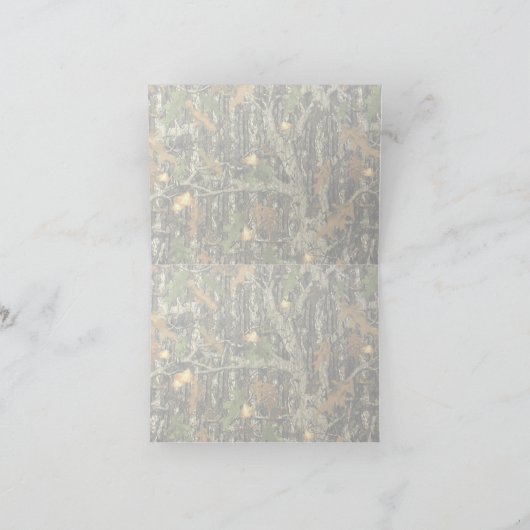 カモ ウェディング サンクス カード (内部)