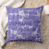 カモ オーダーメイド 長い名前 紫 クッション (ブランケット)