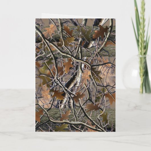 カモ カード、誕生日、イベント、狩猟、感謝 カード (裏面)