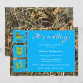 カモ - 男の子が生まれました! - ベビーシャワー招待状 招待状 (正面/裏面)