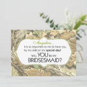 カモ 私の花嫁の介添人になってくれますか？の招待状 招待状 (スタンド正面)