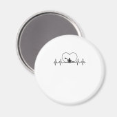 カヤおもしろいックデザイン男性へ女性パドルボーティング マグネット (正面/裏面)