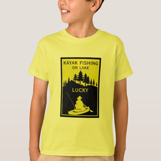 カヤクお気に入りのレイクアンドリバー魚釣り Tシャツ (正面)