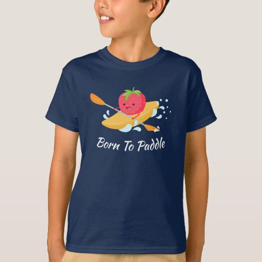 カヤク生まれをパドルに Tシャツ (正面)
