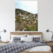 カヤコイヒストリカルギリシャの家々芸術的抽象芸術 キャンバスプリント (インサイチュ (寝室))