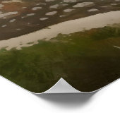 カヤコイヒストリカルギリシャの家々芸術的抽象芸術 ポスター (角)