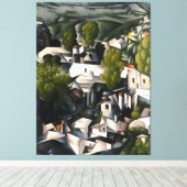 カヤコイビレッジグリークハウス抽象芸術アート キャンバスプリント (インサイチュ (ウッドフロア))