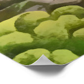 カヤコイ空の古い家の都市景観 ポスター (角)