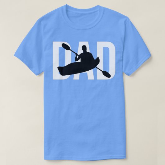 カヤックおもしろいパパかわいいギフトのためのカヤック恋人パパK Tシャツ (デザイン正面)