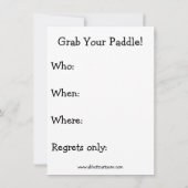 カヤックおもしろいパーティの招待状 招待状 (裏面)