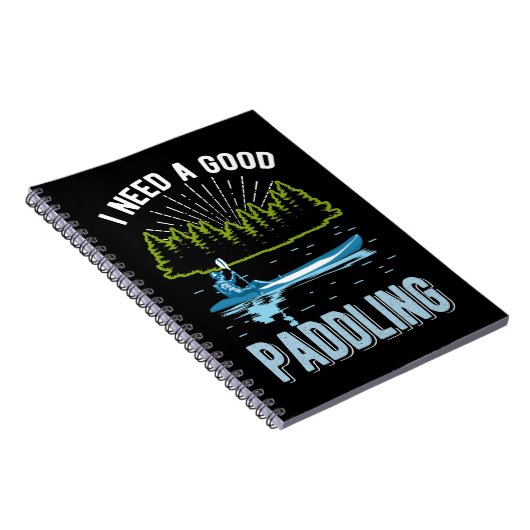 カヤックおもしろいユーモアのパドリングKayakジョーク ノートブック (右側)