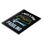 カヤックおもしろいユーモアのパドリングKayakジョーク ノートブック (左側)