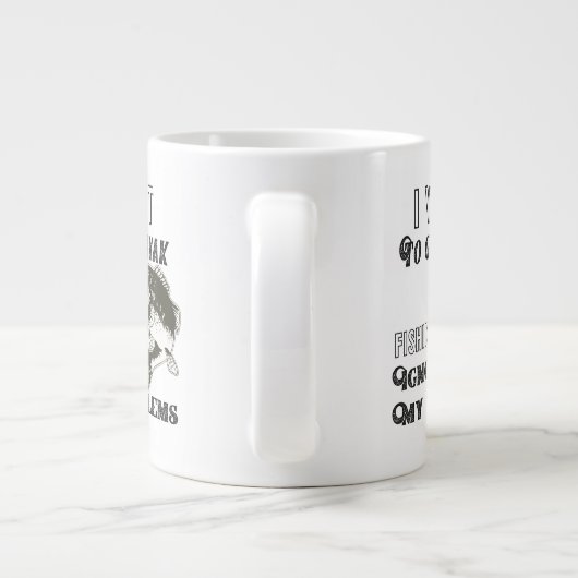カヤックおもしろい魚釣り引用文マグ ジャンボコーヒーマグカップ (裏面)