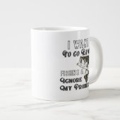 カヤックおもしろい魚釣り引用文マグ ジャンボコーヒーマグカップ (正面右)