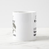 カヤックおもしろい魚釣り引用文マグ ジャンボコーヒーマグカップ (正面)