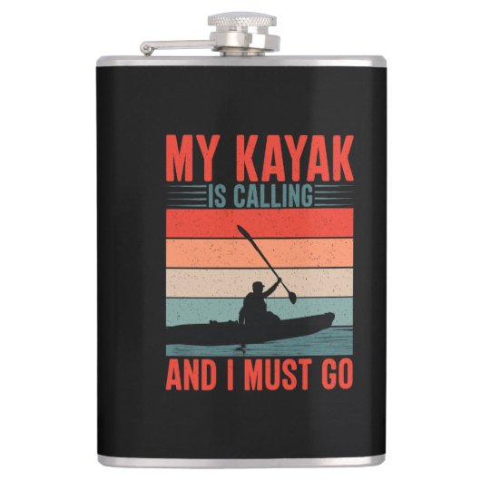 カヤックが呼び出してきて行かなくちゃ フラスク (正面)