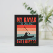 カヤックが呼び出してきて行かなくちゃ ポストカード (スタンド正面)