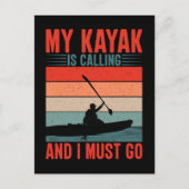 カヤックが呼び出してきて行かなくちゃ ポストカード (正面)