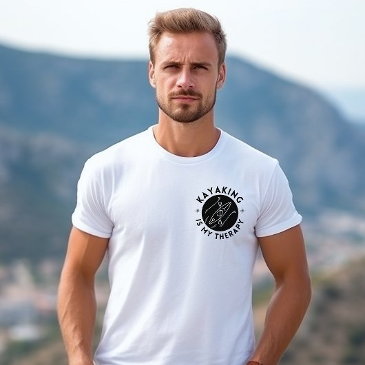 カヤックが私の癒し 3 メンズTシャツ Tシャツ