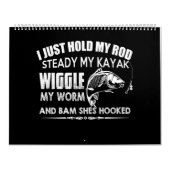 カヤックが虫を揺らすようにロッドを固定する カレンダー (カバー)