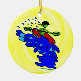 カヤックでウォーターフォールのシャツ&モノを セラミックオーナメント