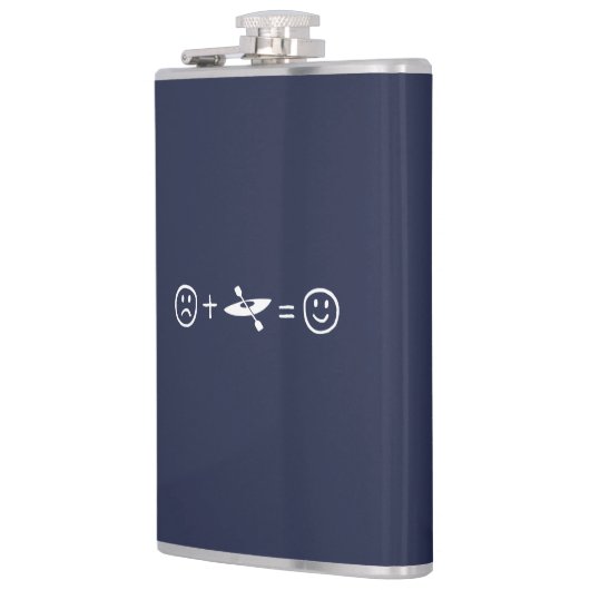 カヤックで幸せ フラスク (左)