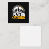 カヤックで引退する予定 ノートカード (正面/裏面)