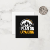 カヤックで引退する計画 ノートカード (正面/裏面インサイチュ)