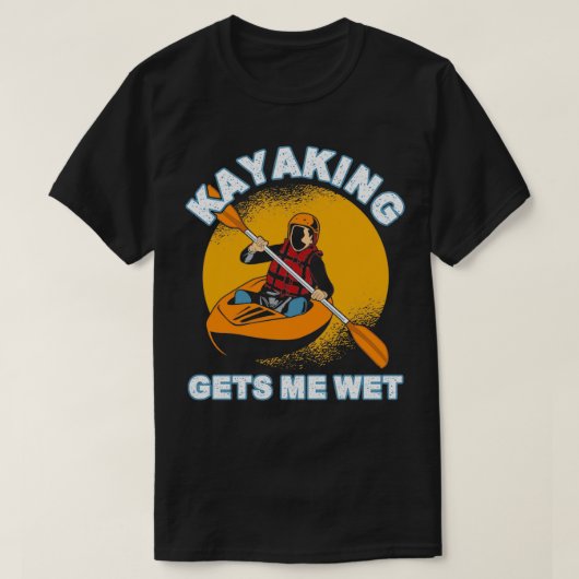 カヤックで濡れる13 Tシャツ (デザイン正面)