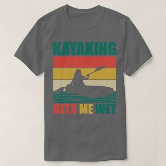 カヤックで濡れる5 Tシャツ (デザイン正面)