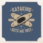 カヤックで濡れる ペーパーコースター (正面)